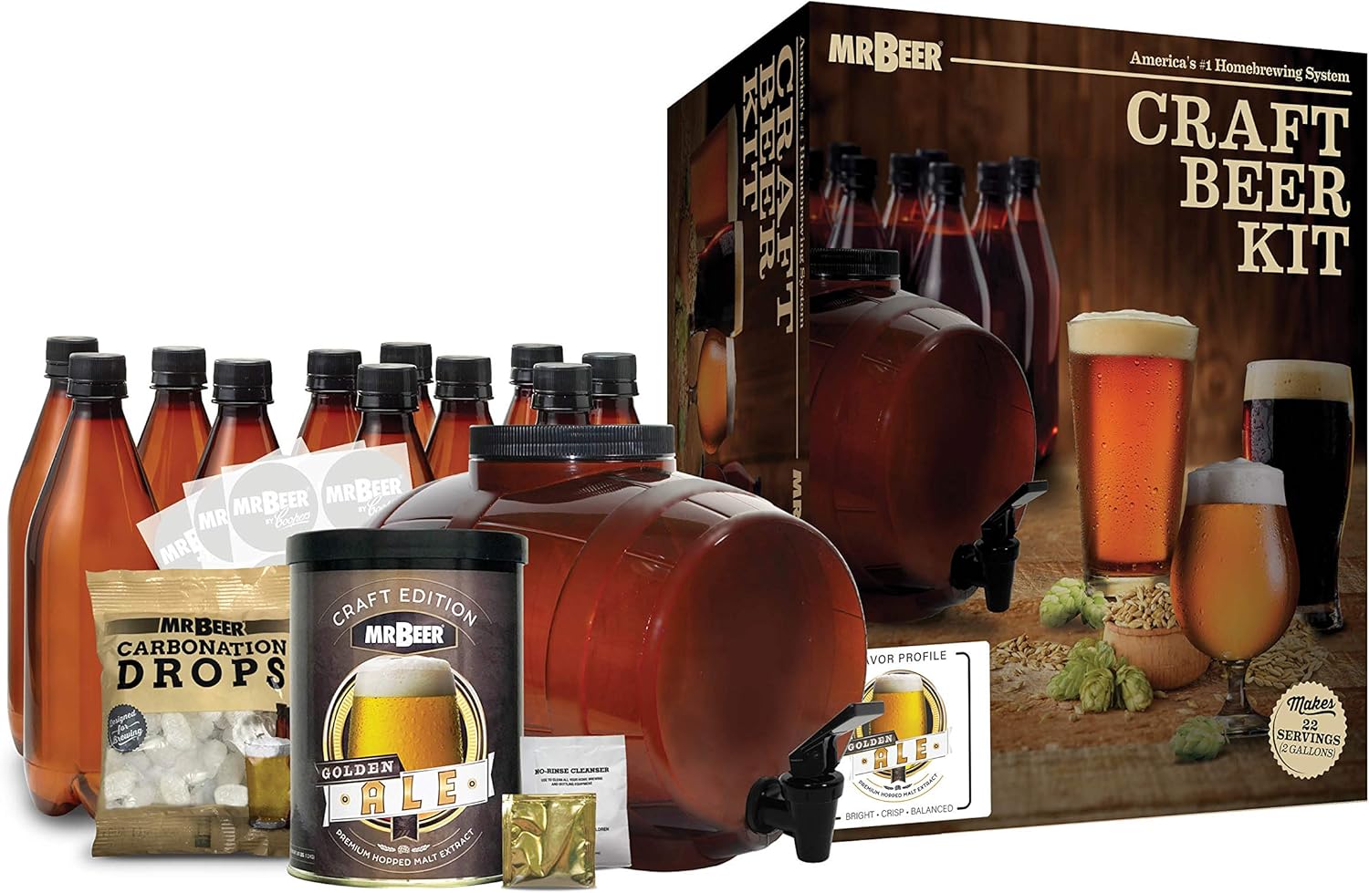 Mr. Beer Complete Beer Making 2 Gallon Starter Kit