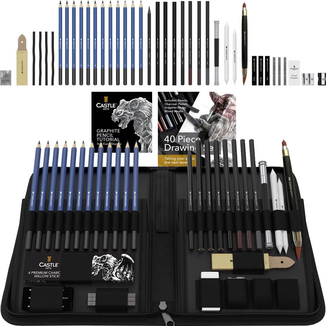 Castle Art Supplies Graphite Drawing Pencils and Sketch Set