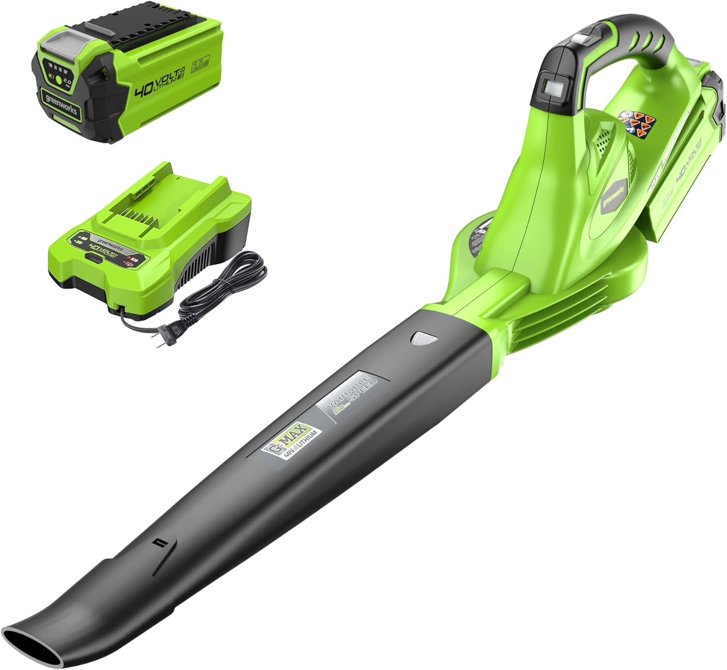 Greenworks 8.5' 40V Cordless Pole Hedge Trimmer, 2.0 AH Battery Included 22272