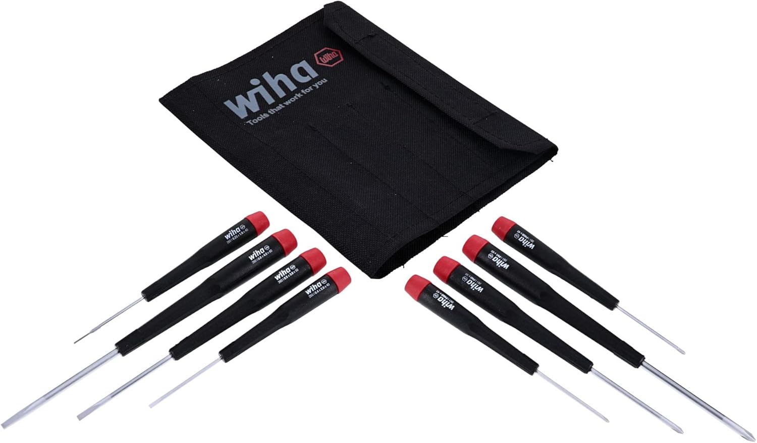 Wiha 26197 7 Piece Precision Slotted and Phillips Screwdriver Set