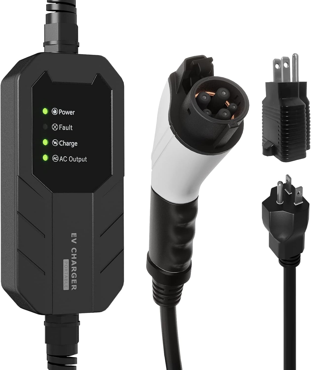 Megear/Zencar Level 1-2 EV Charger (110V-240V, 16A, 25ft)