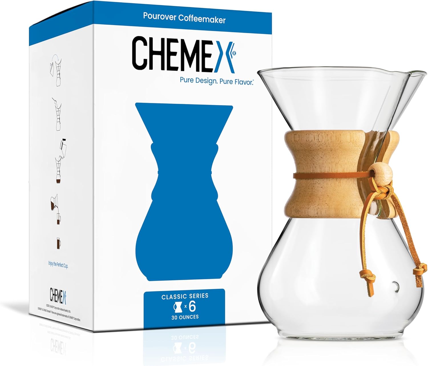 Chemex Classic Series, Pour-over Glass Coffeemaker