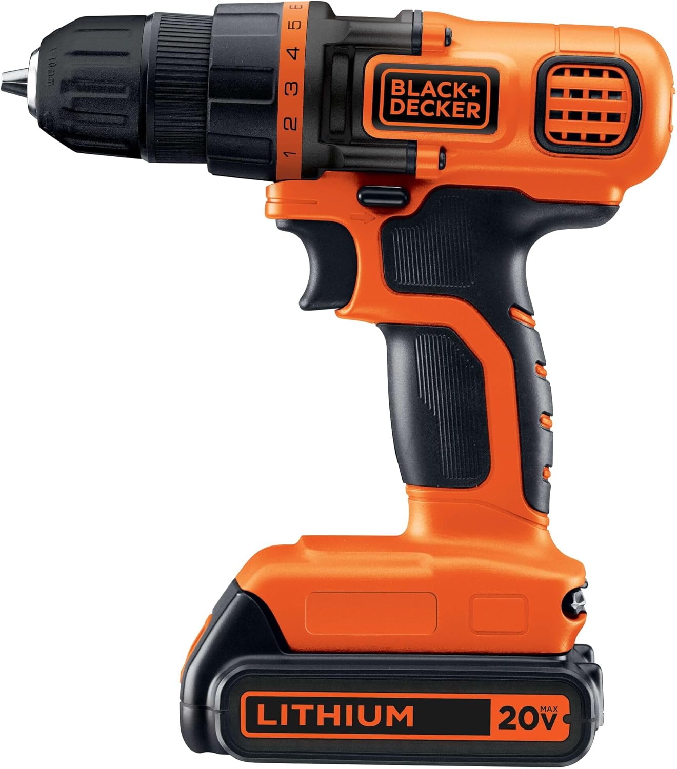BLACK+DECKER 20V MAX Cordless Drill / Driver, 3/8-Inch (LDX120C)