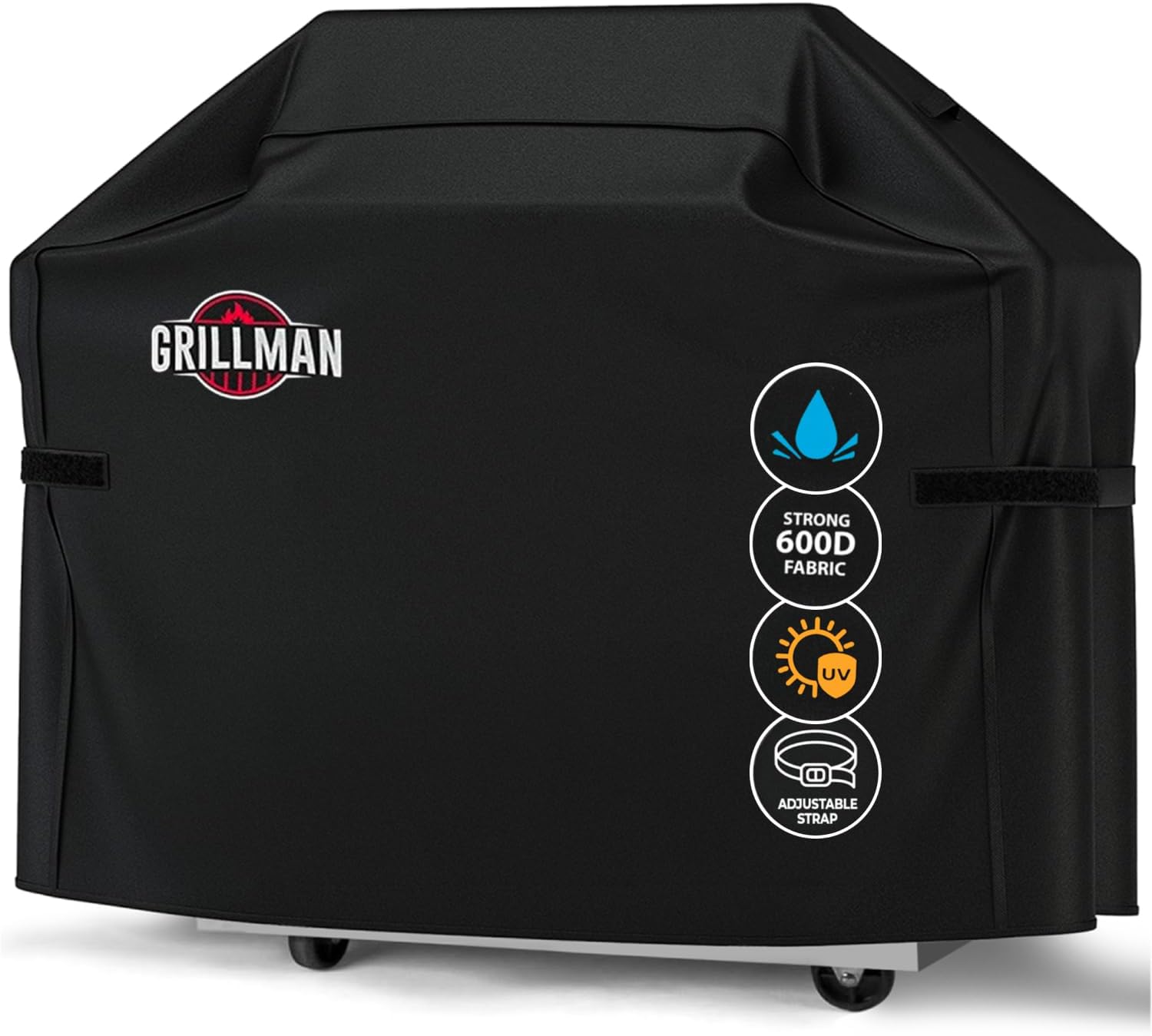 Grillman Premium BBQ Grill Cover, Heavy-Duty Gas Grill Cover