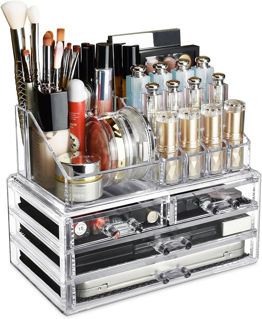 Ikee Design Acrylic Jewelry & Cosmetic Storage Display Boxes