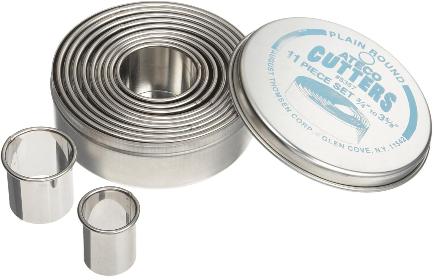 Ateco 870 - 10 Piece French Star Tube Set, Sizes 0 - 9