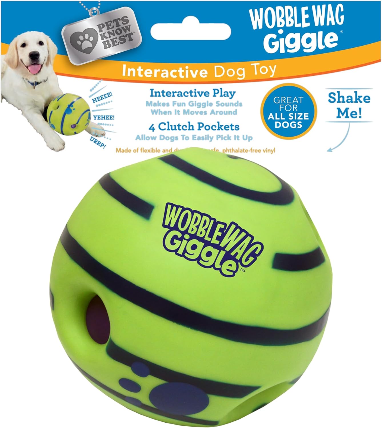 Wobble Wag Giggle Ball Dog Toy