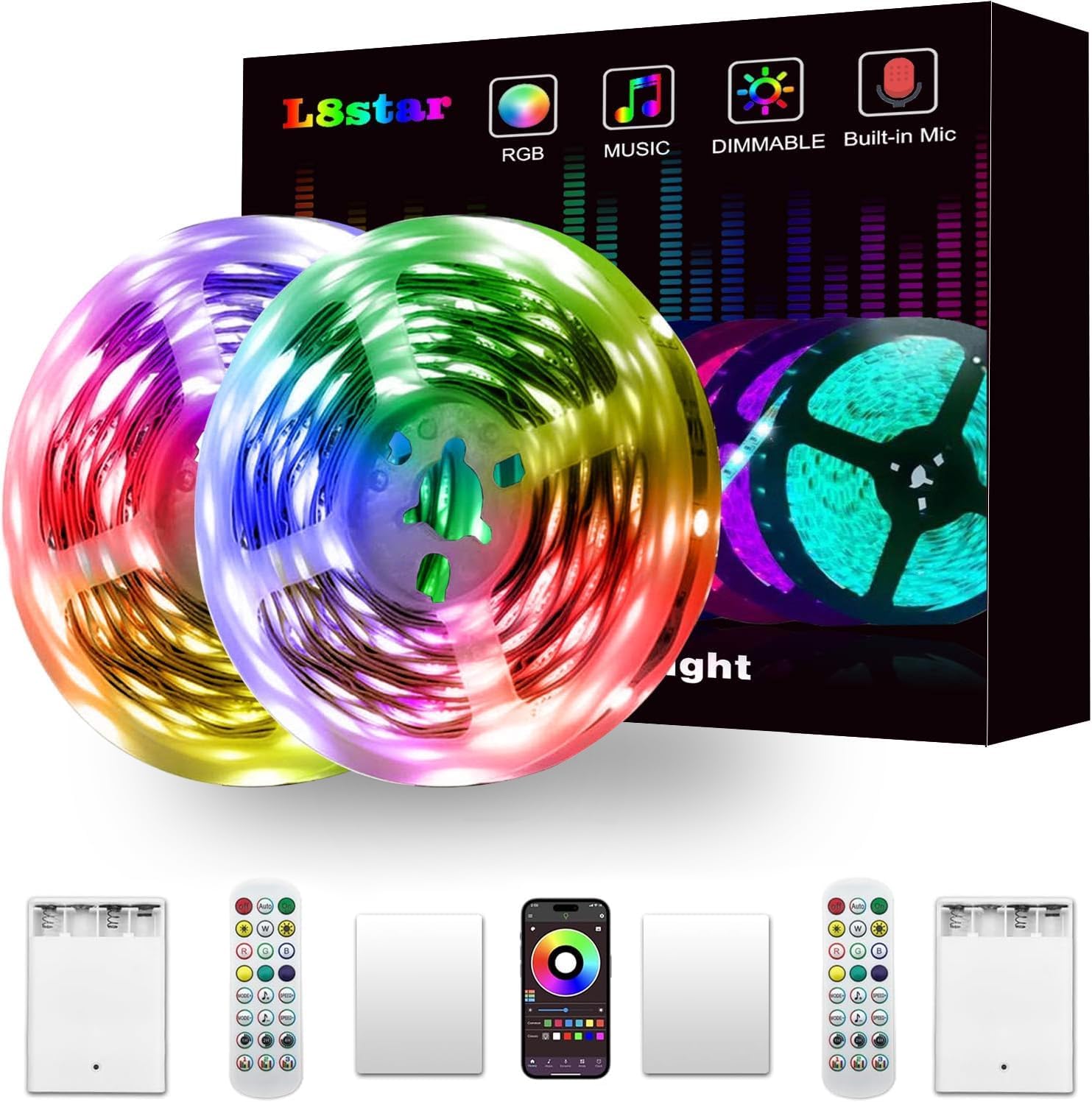 Lepro LED Strip Lights, Color Changing RGB LED Strip