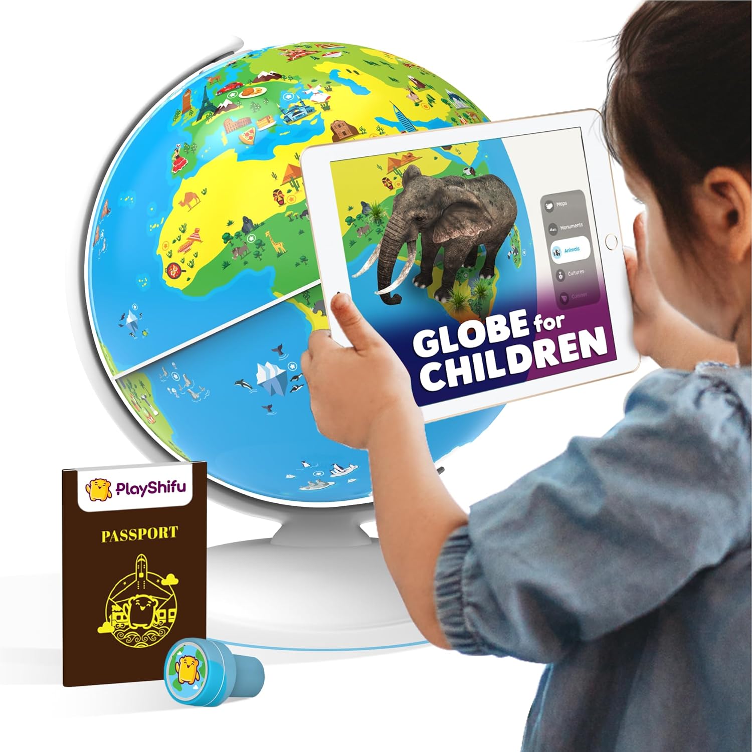 Shifu Orboot (App Based): Augmented Reality Interactive Globe For Kids