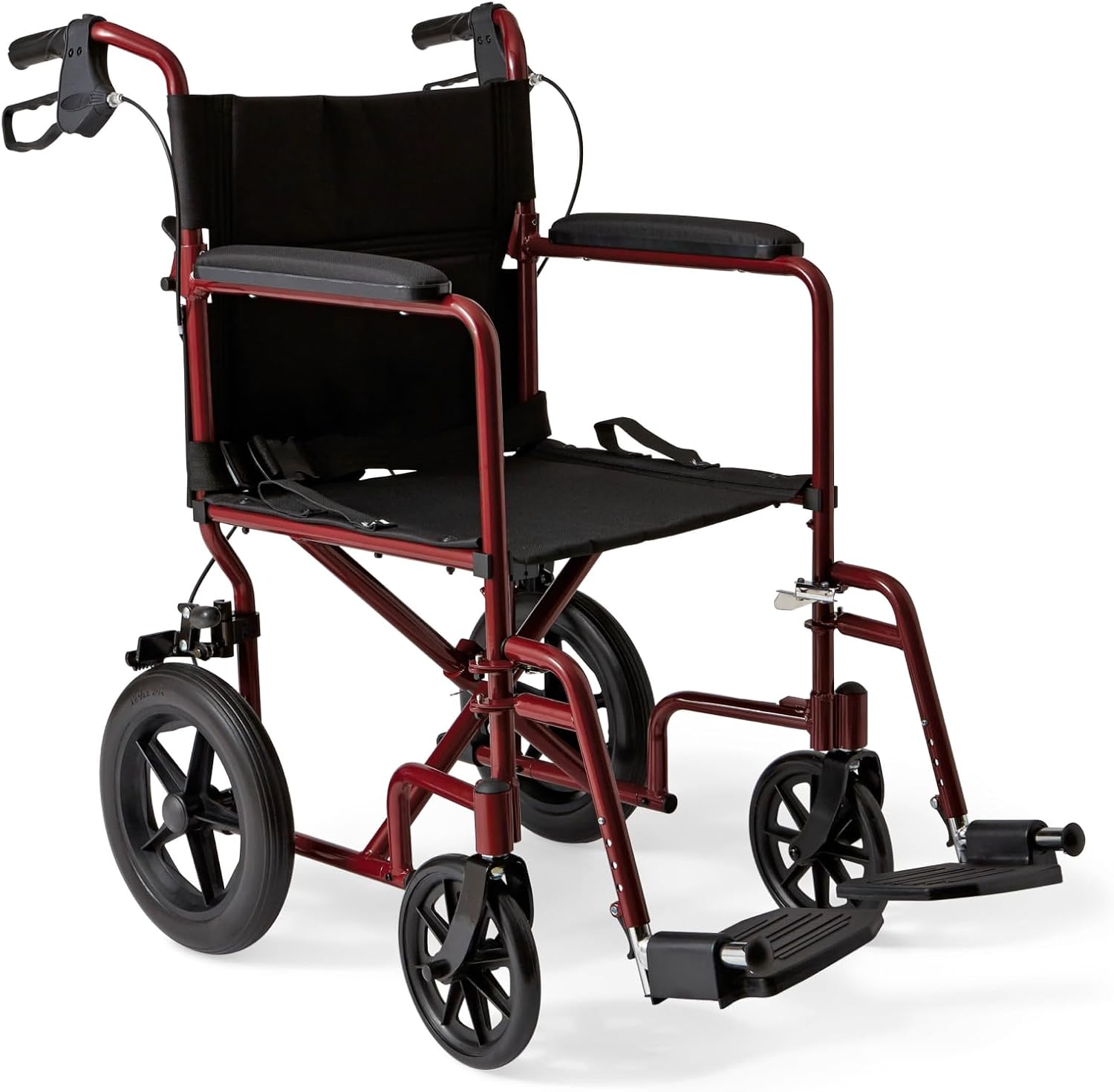 Medline Transport Wheelchair with Lightweight Steel Frame