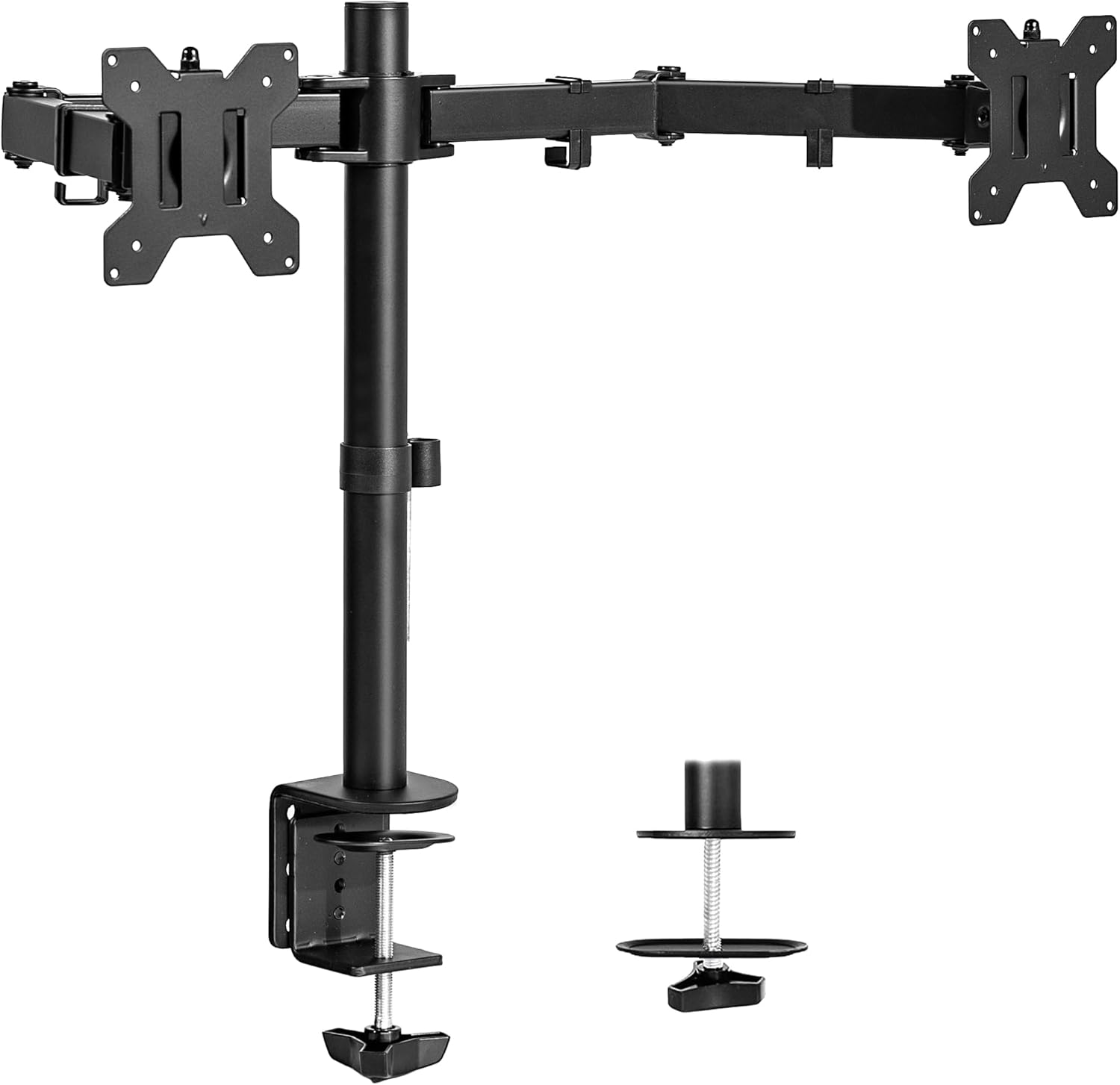 WALI Dual LCD Monitor Fully Adjustable Desk Mount Stand