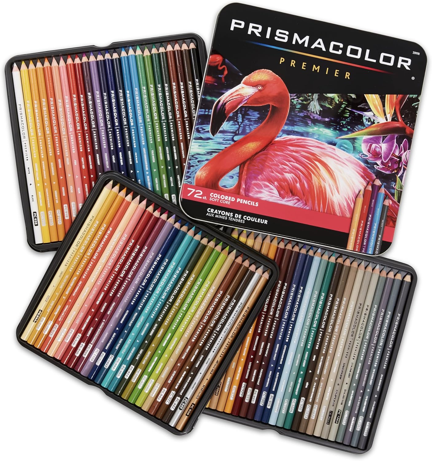 Prismacolor Premier Colored Pencils, Soft Core, 72 Pack