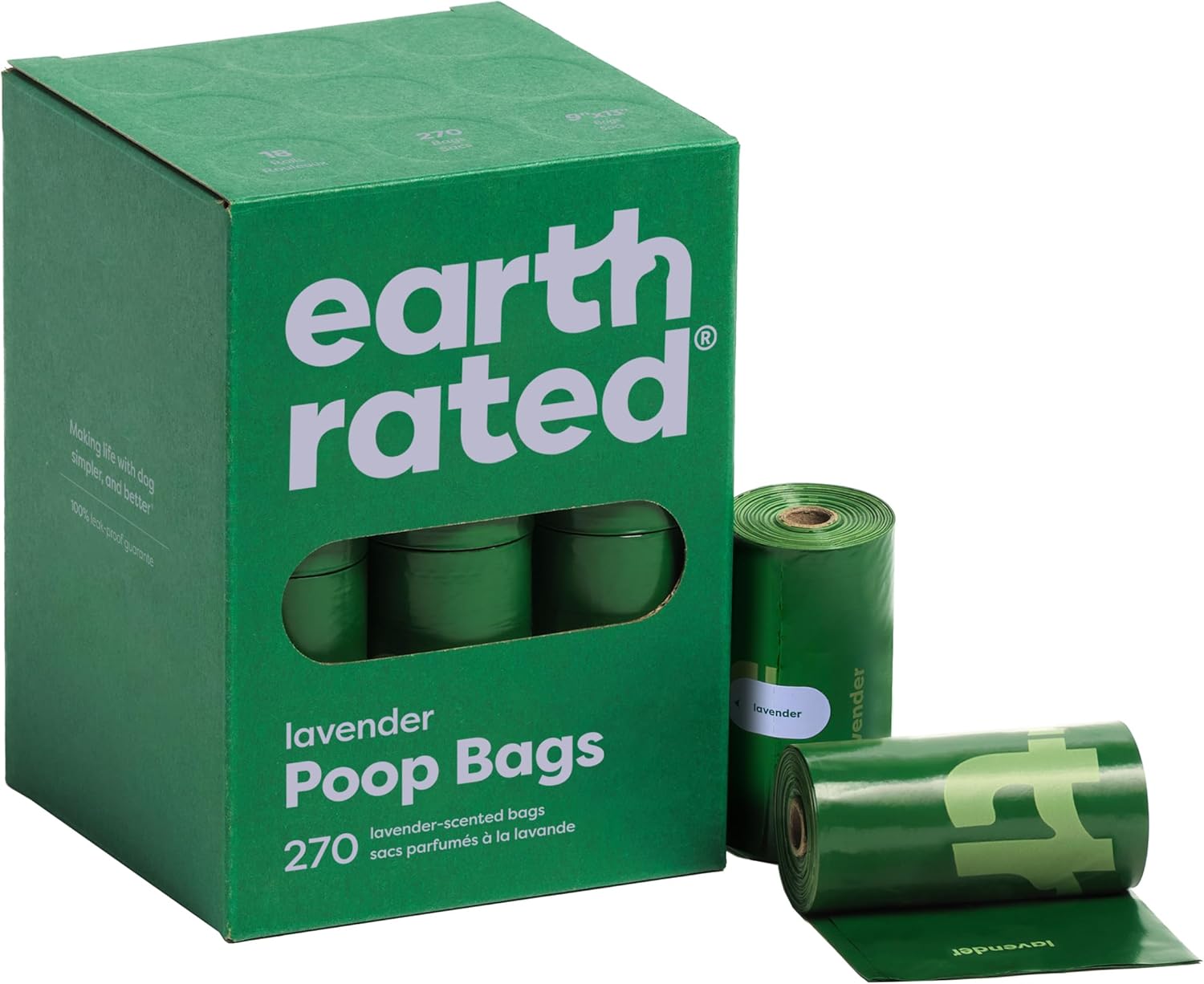 Earth Rated Dog Poop Bags, Extra Thick and Strong Poop Bags for Dogs
