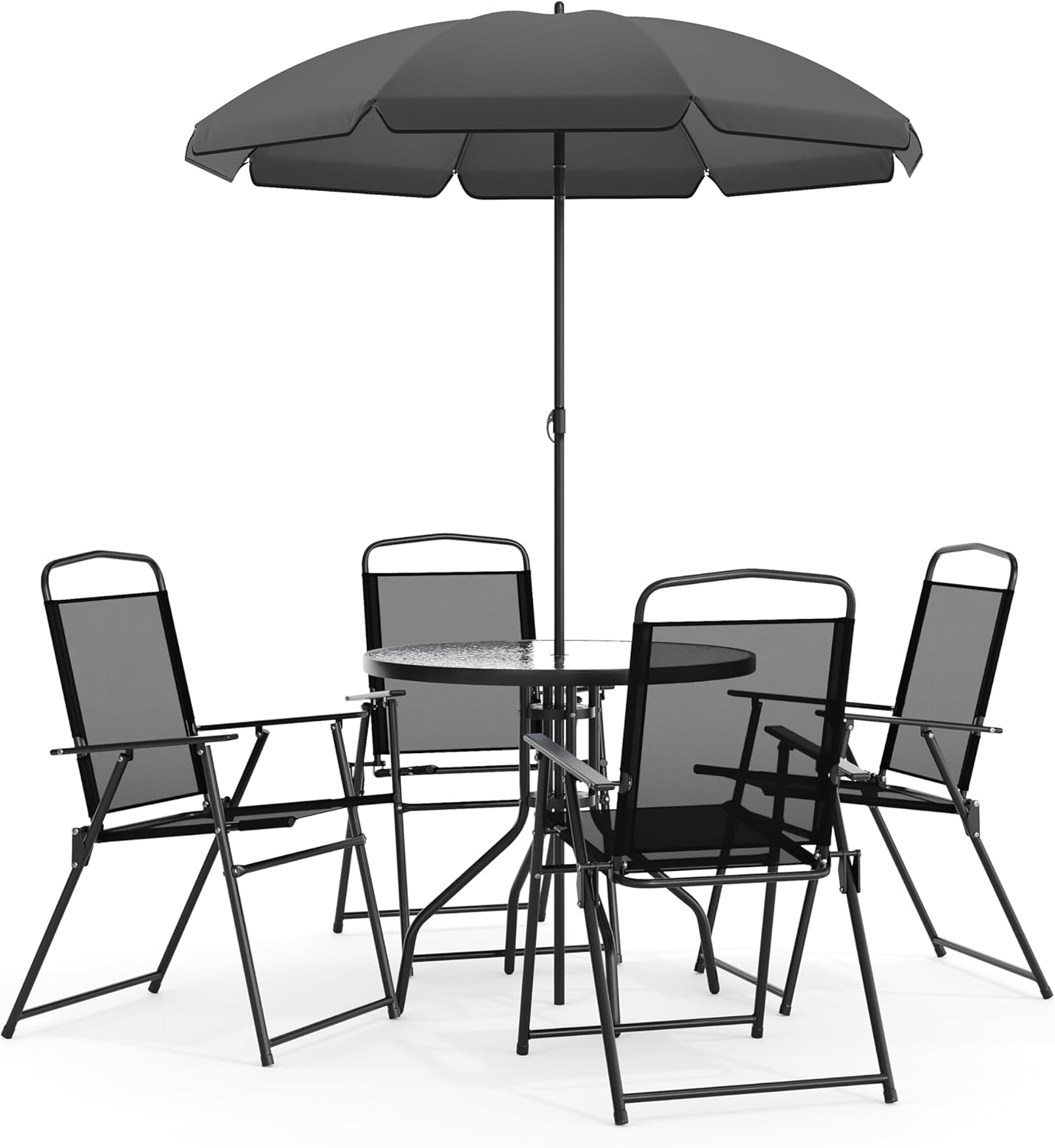 Flash Furniture Nantucket 6 Piece Patio Garden Set