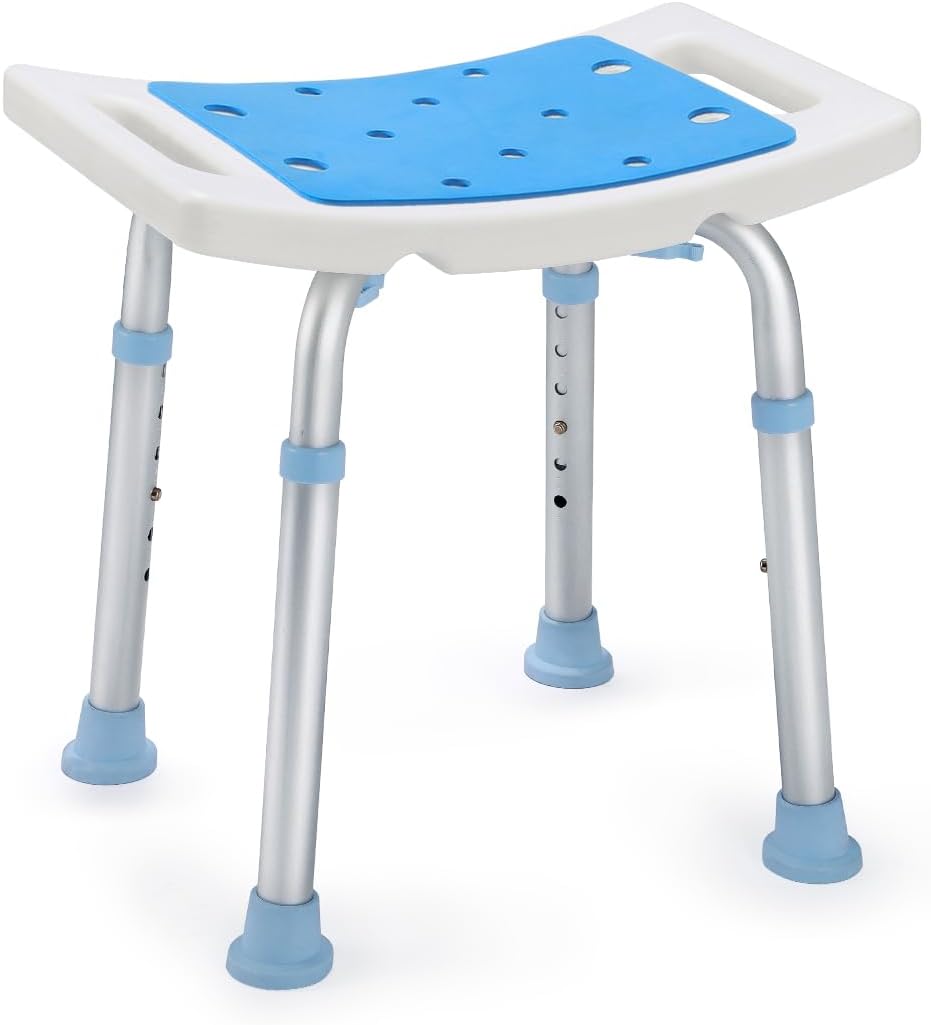 OasisSpace Heavy Duty Shower Chair with Back