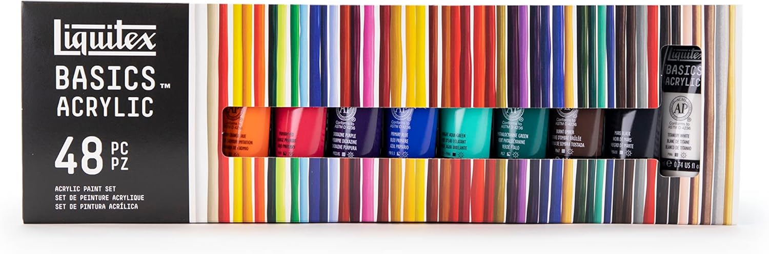 Liquitex BASICS Acrylic Paint Tube 48-Piece Set