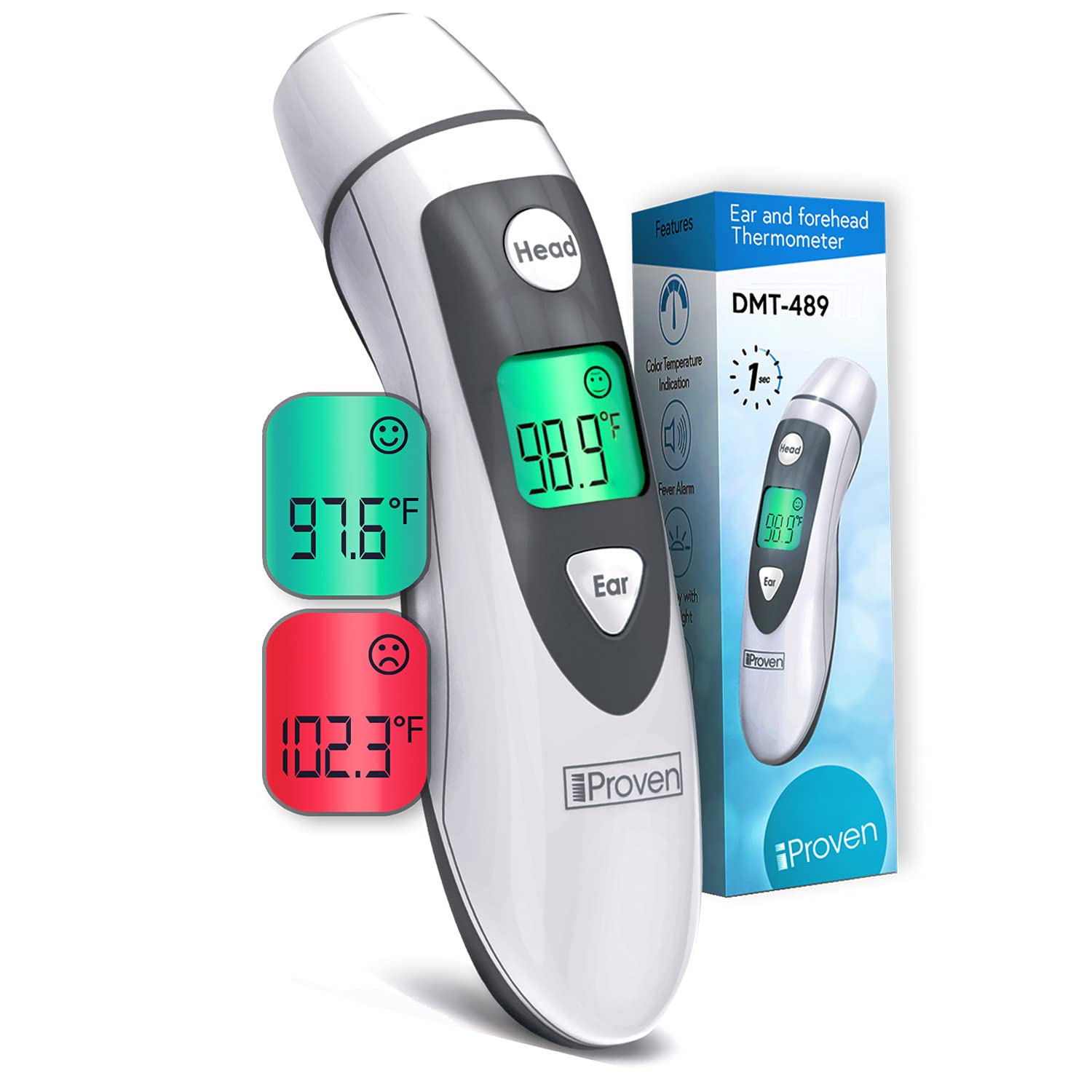 iProven DMT-489 Forehead and Ear Thermometer