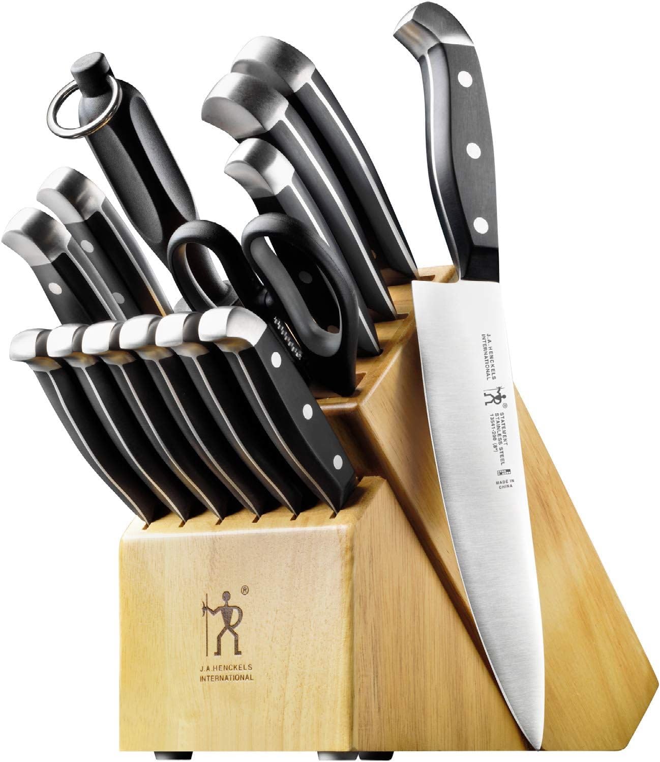 J.A. Henckels International Statement Knife Block Set, 15-pc, Light Brown