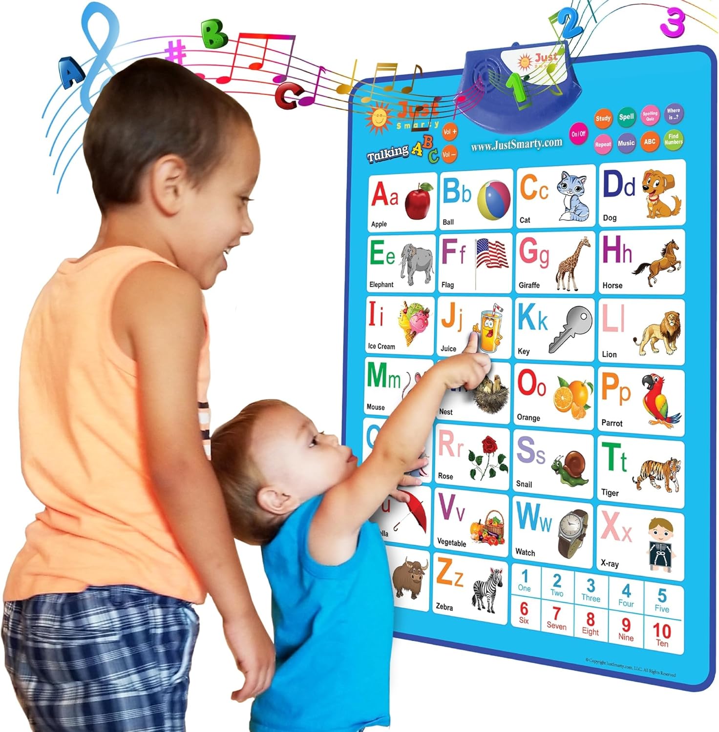 Just Smarty Electronic Interactive Alphabet Wall Chart