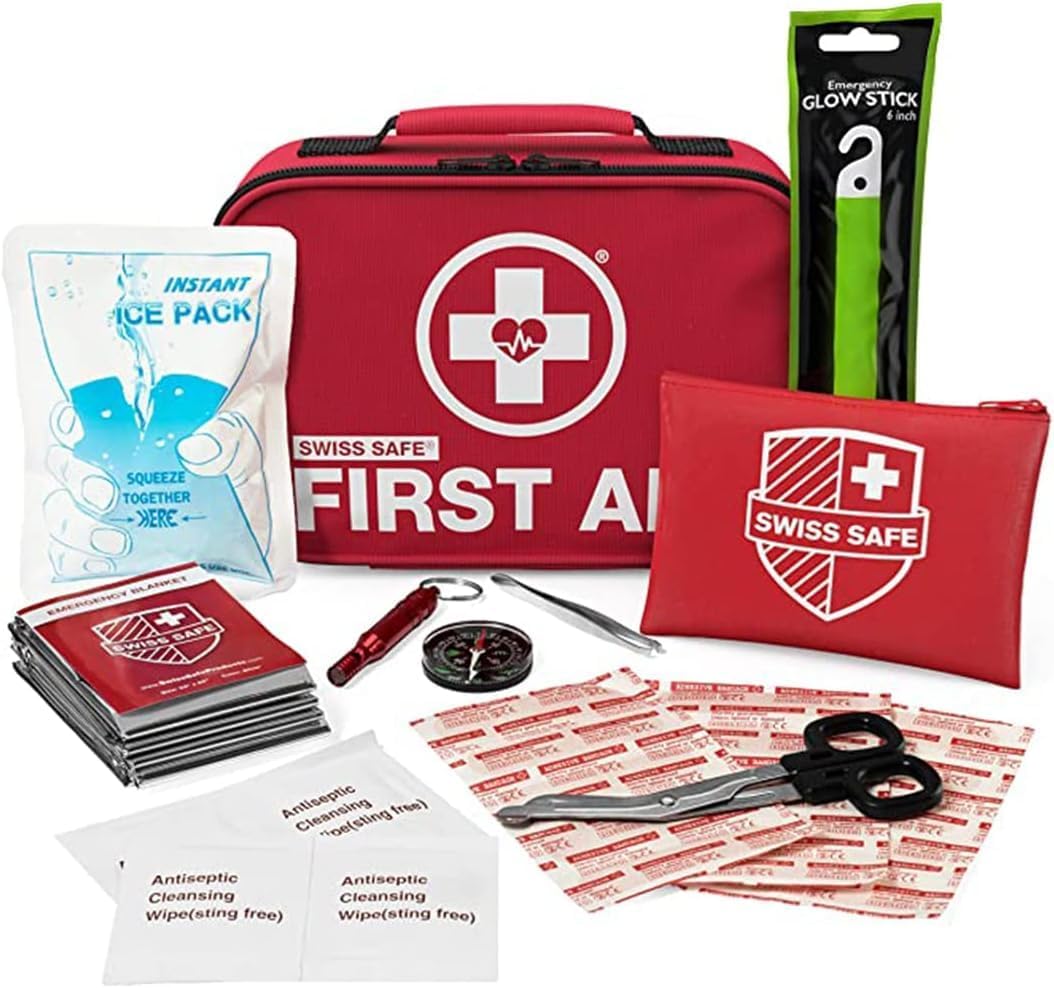Swiss Safe 2-in-1 First Aid Kit (120 Piece)