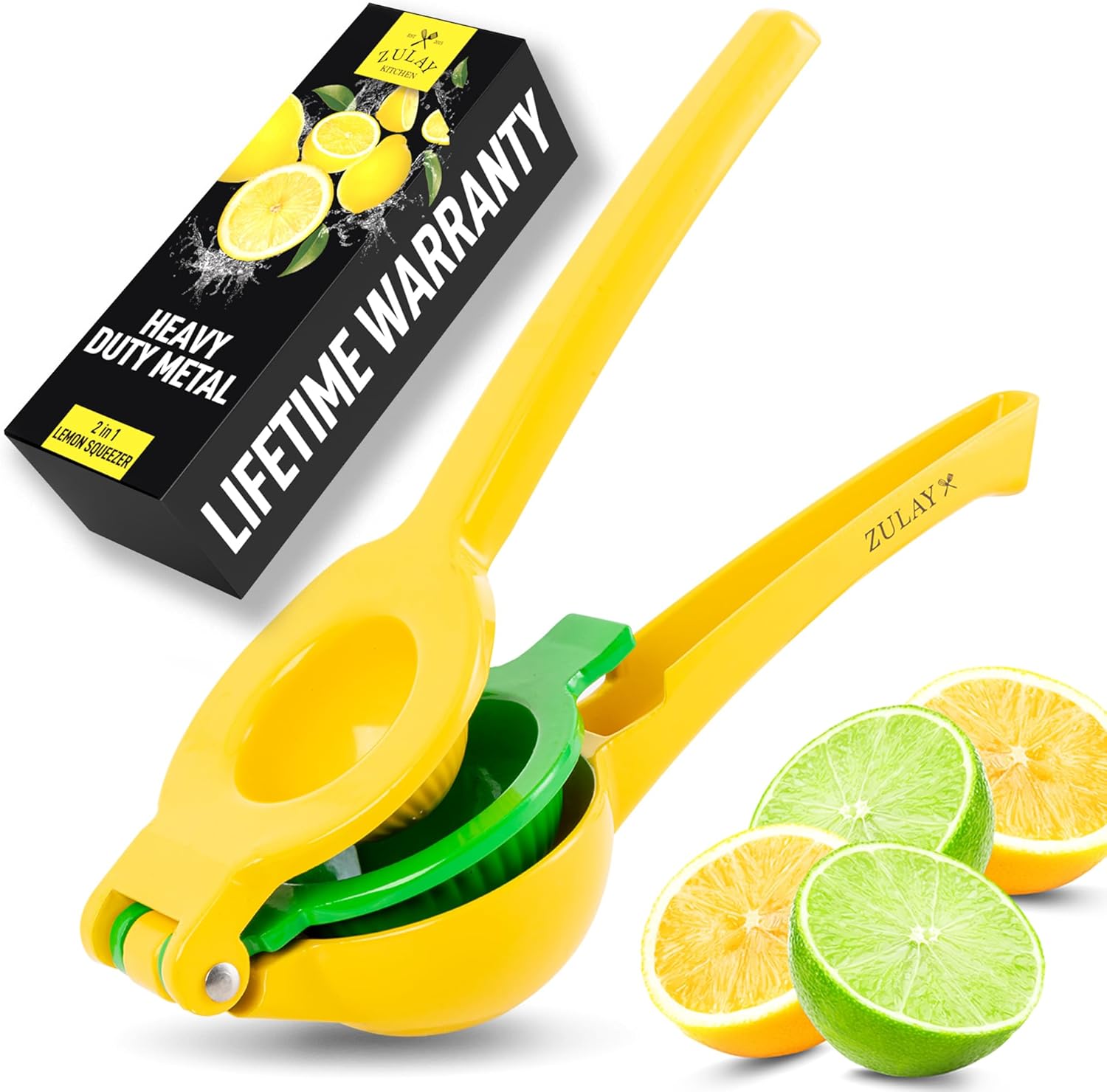 Zulay Premium Quality Metal Lemon Lime Squeezer