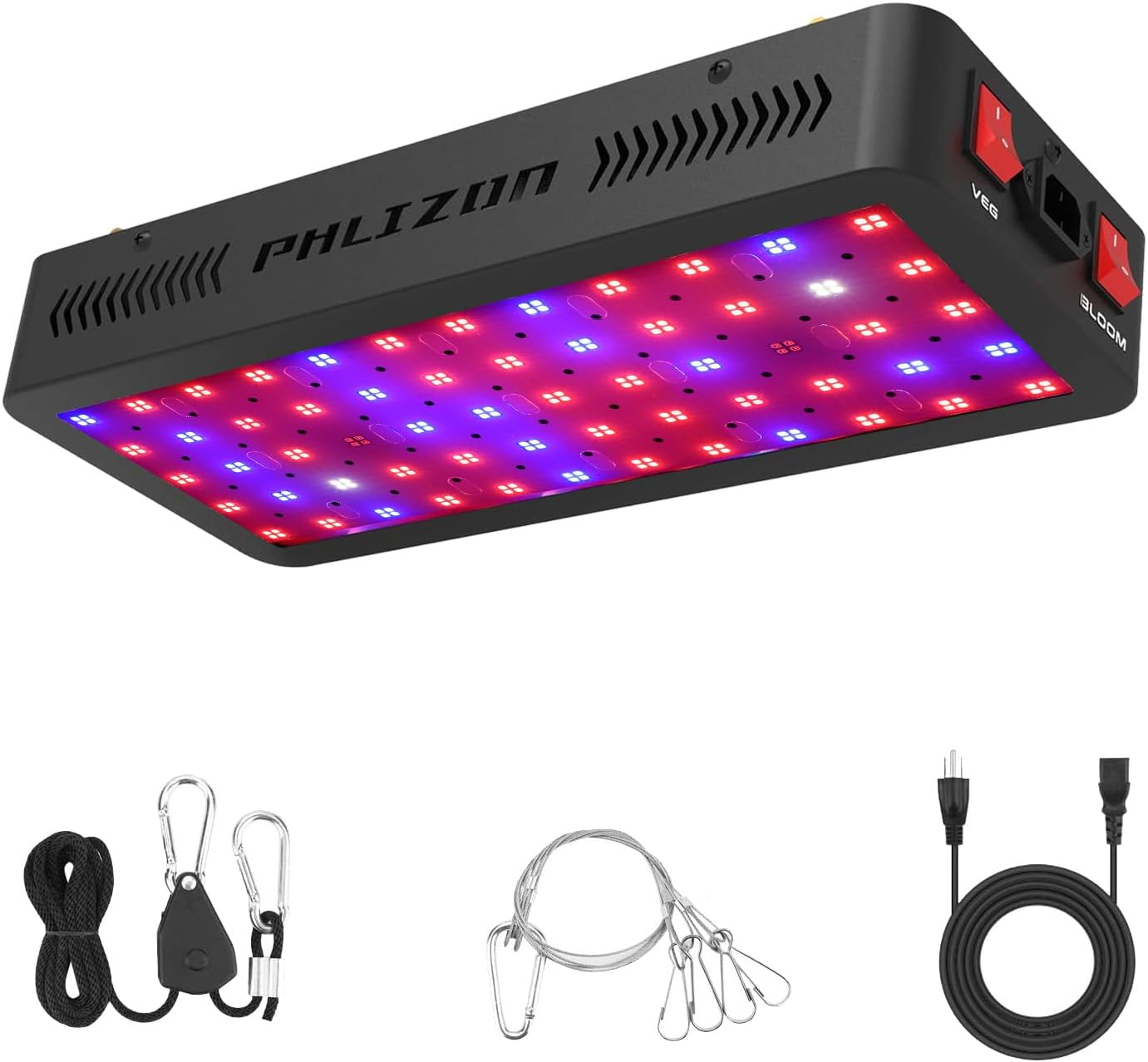 Phlizon Newest 1200W High Power Series Plant LED Grow Light