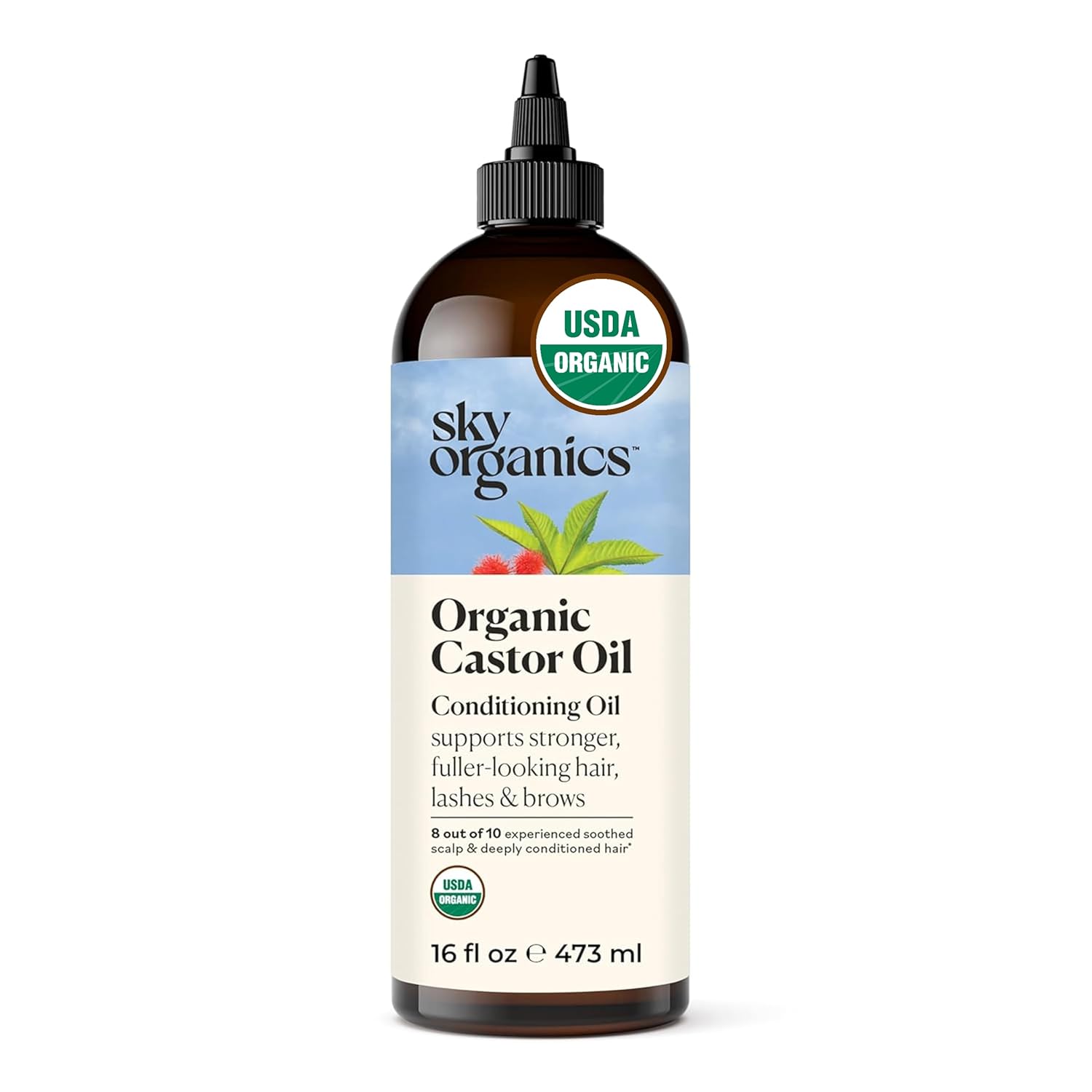 Sky Organics USDA Organic Cold-Pressed Castor Oil