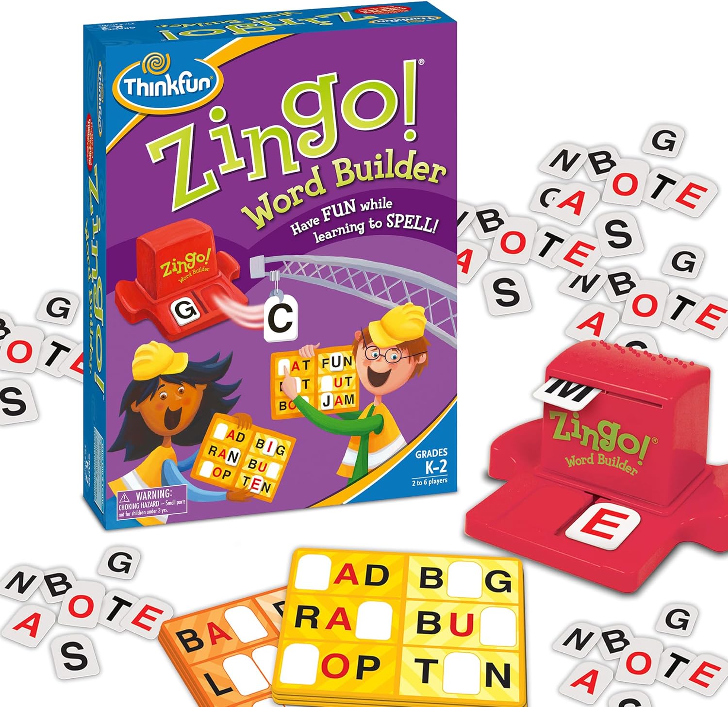 Think Fun Zingo Word Builder Early Reading Game