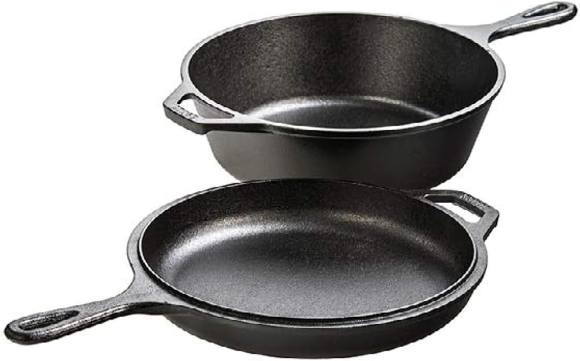 Lodge Pre-Seasoned Cast Iron Combo Cooker