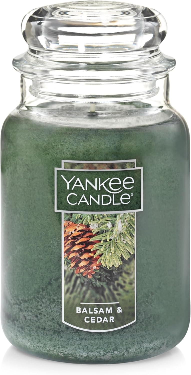 Yankee Candle Large Jar Candle, Balsam & Cedar