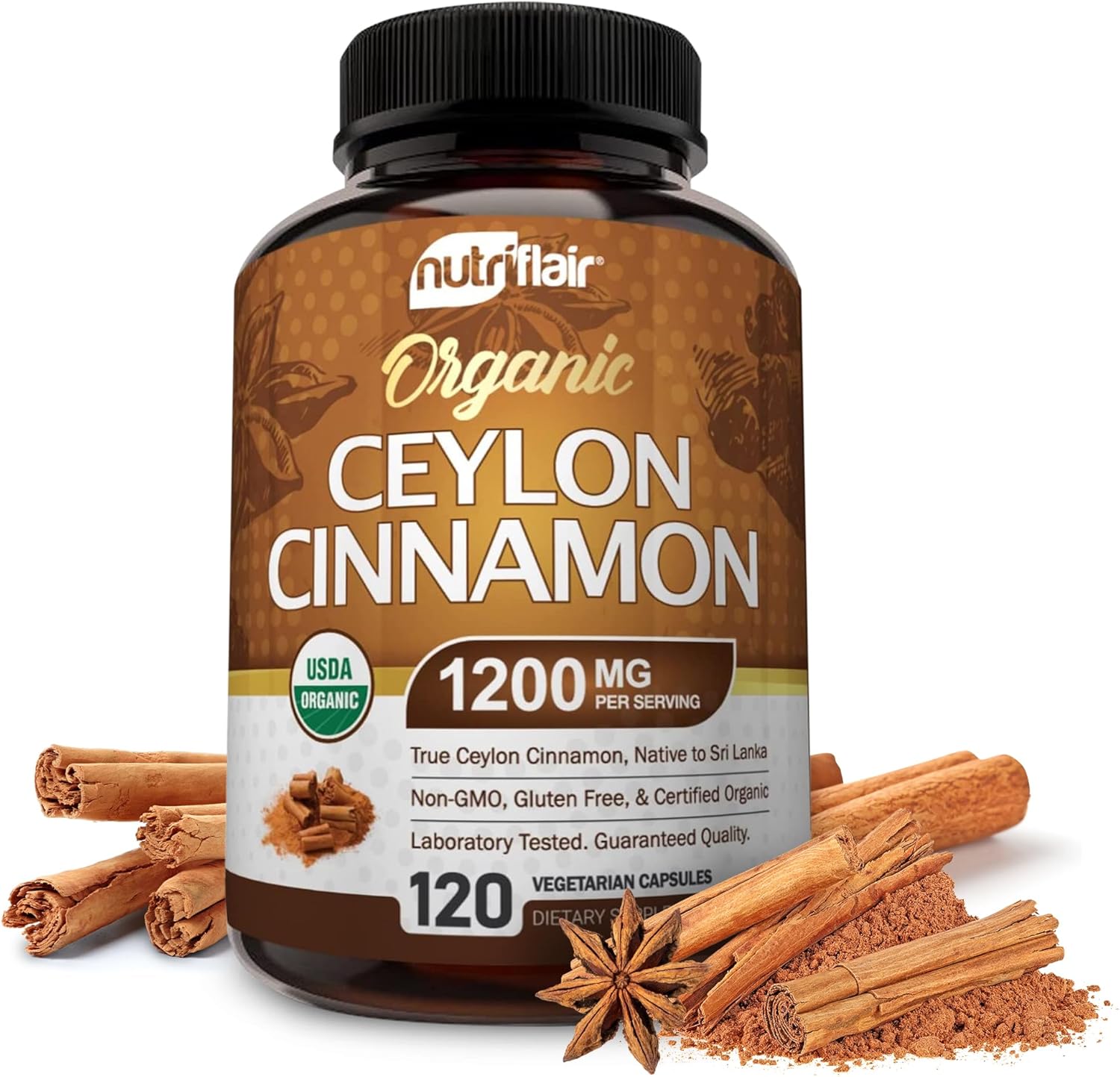 NutriFlair Ceylon Cinnamon (Made with Organic Ceylon Cinnamon)