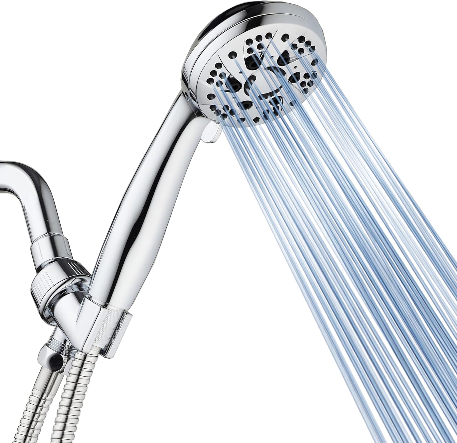 AquaDance High Pressure 6-Setting 3.5" Chrome Face Handheld Shower