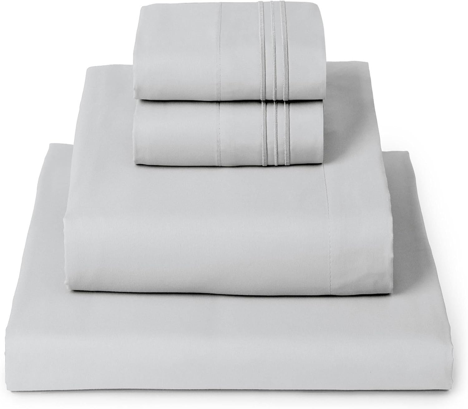 Mellanni Bed Sheet Set - Brushed Microfiber 1800 Bedding - Wrinkle, Fade, Stain Resistant