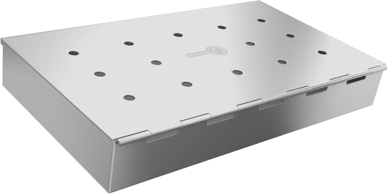 Cave Tools Smoker Box for BBQ Grill Wood Chips