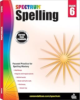 Spectrum Grade 6 Spelling Workbook