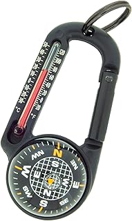 TempaComp Thermometer Compass Carabiner