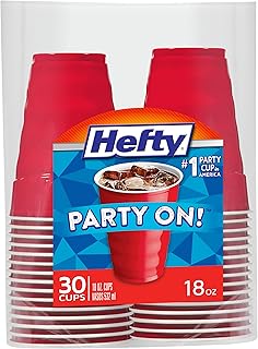 Hefty 18oz Red Disposable Cups