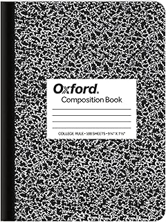 Oxford Black Marble Composition Notebook