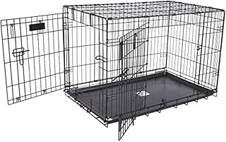 Precision Pet Products Two Door Provalue Wire Dog Crate, 42 Inch, For Pets 70-90 lbs, With 5-Point Locking System