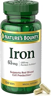 Nature’s Bounty Iron 65mg Tablets