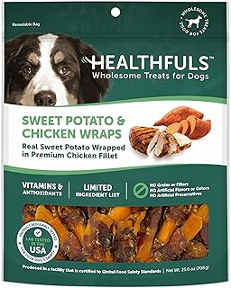 Healthfuls Chicken Wrapped Sweet Potato Dog Treats, 16oz