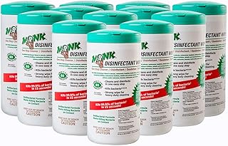 Monk Lemon Breeze Disinfectant Wipes
