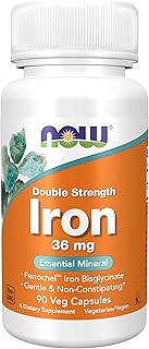 NOW Iron 36mg Veg Capsules