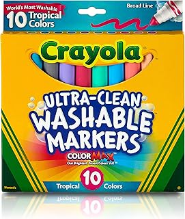 Crayola Ultra-Clean Tropical Markers