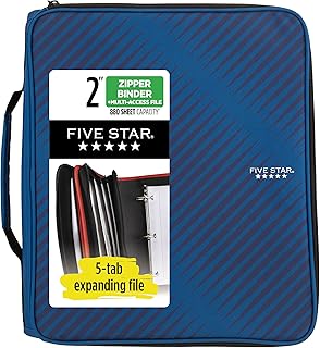 Five Star Zipper Binder