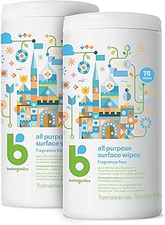 Babyganics Non-Abrasive Surface Wipes
