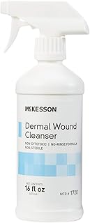 McKesson Dermal Wound Care Cleanser Spray, 16 oz [1 Count] First Aid Wash Solution for Minor Injuries, Cuts, Burns, Scrapes, Sores