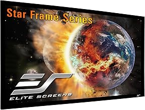 Elite Screens 120" Wall Mount Fixed Frame Projector Screen Diagonal 16:9, 8K/4K Ultra Hd Ready, Aluminum Frame, Projection Screen for Indoor Home Movie Theater Cinema, SF120HW2, CineWhite 1.3 Gain