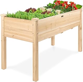 Elevated Wooden Garden Bed