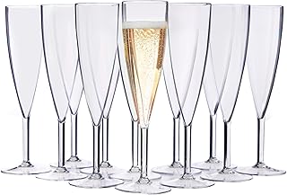 Acrylic Reusable Champagne Flutes